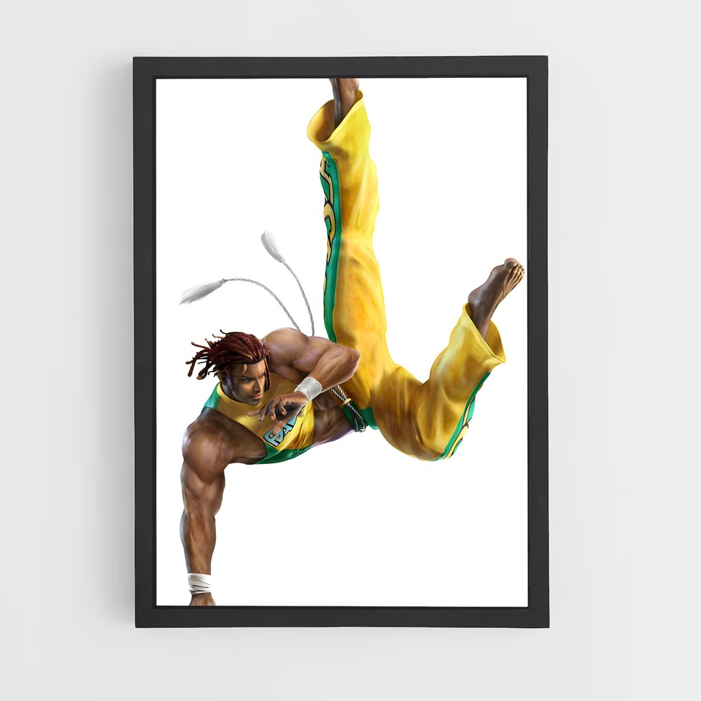 Poster Eddy gordo – affiche Capoeira (vue 2)